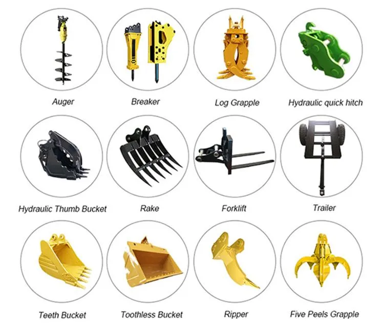 0.8-3.5 Ton Mini Excavator with Rubber Track