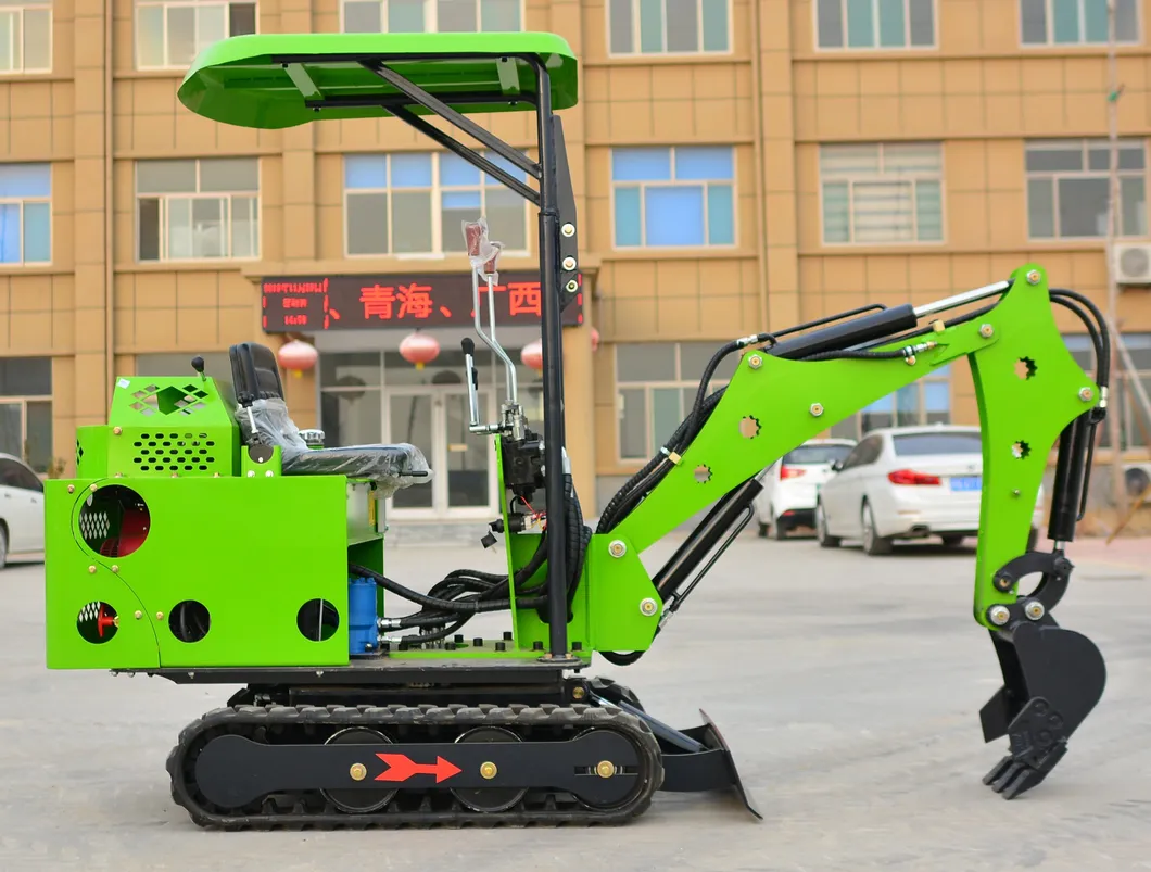 0.8 Ton Fw10s Hydraulic Backhoe Digger Rubber Crawler Belt Track Mini and Small Excavators for Sale