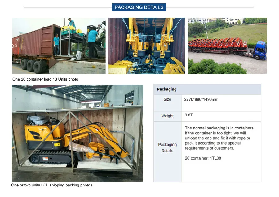 1.2ton Mini/Small Hydraulic Micro Hole Digger with Auger