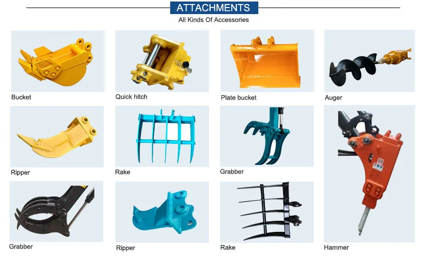 1.2ton Mini/Small Hydraulic Micro Hole Digger with Auger
