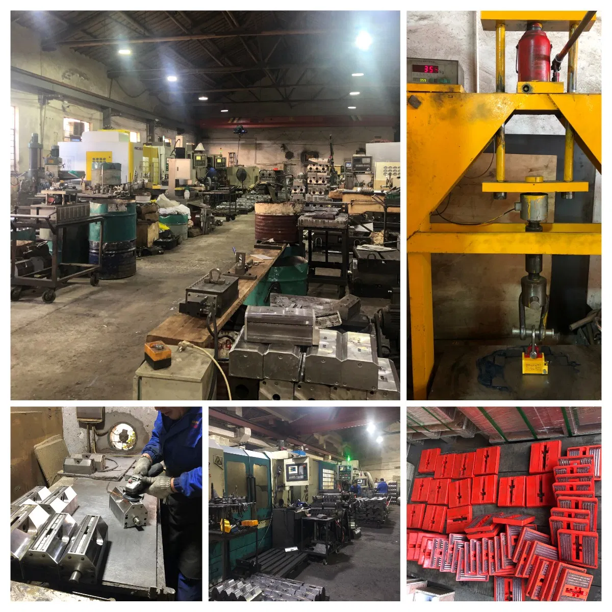 1000kg CE Certified Steel Plate Permanent Magnetic Lifter/Lifting Magnet Factory for Round Steel with OEM Service