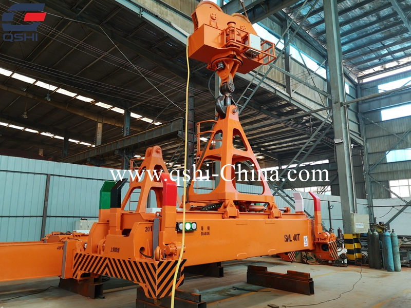 20-40FT Electrical Hydraulic Container Spreader with Rotating Device for Ship's Crane with BV Certificate