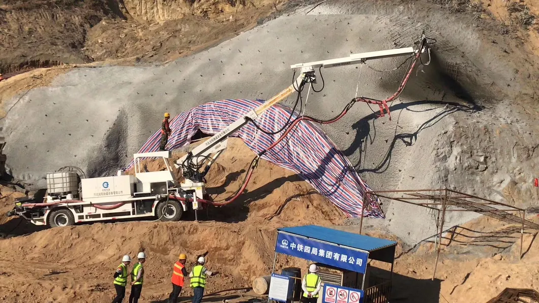 30 Cubic Meters Shotcrete Machine Wet Shotcrete Manipulator Concrete Spray Machine