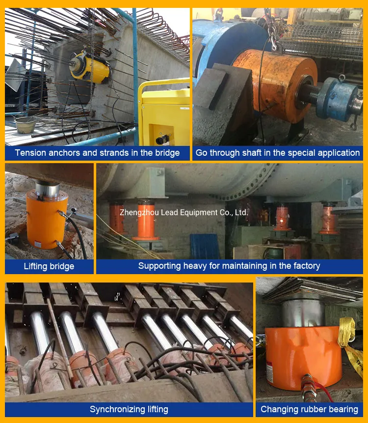 30T Capacity Double Acting High Tonnage Hollow Hydraulic jack