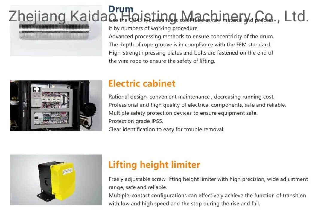32t 12m Electric Wire Rope Hoist Foot-Mounted Hoist