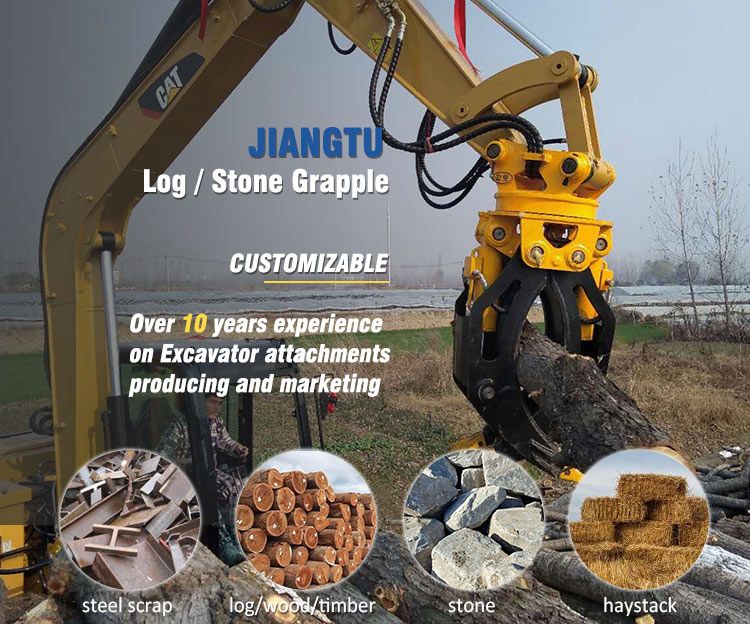 360 Rotating Hydraulic Grapple Rotation Grab