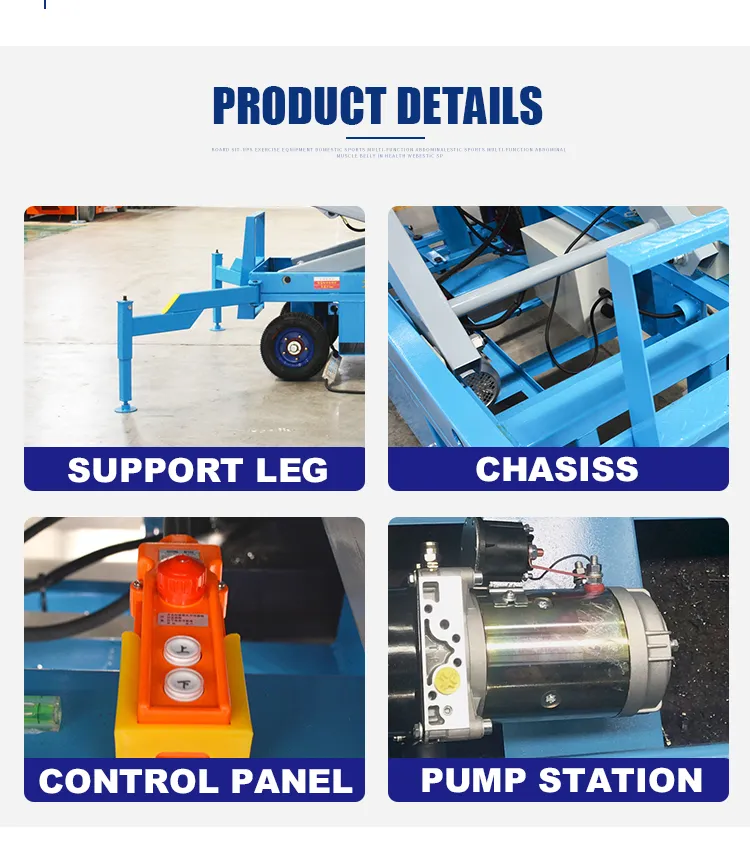 380kg Height Electric Hydraulic Mobile Scissor Lift Platform