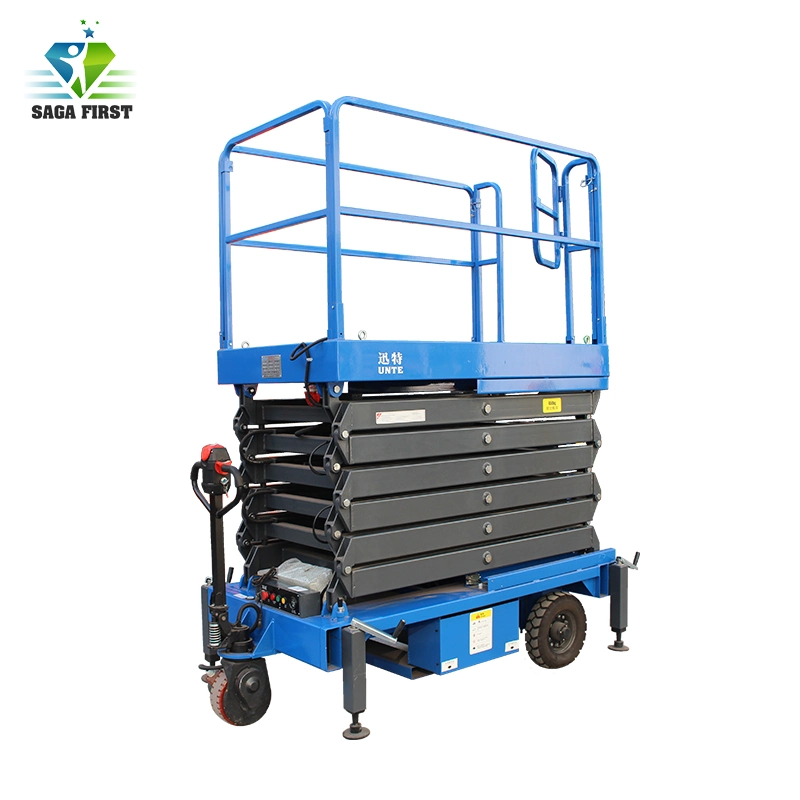 6m-12m 300kg-500kg Hydraulic Electric Scissor Lift Lifting Platform