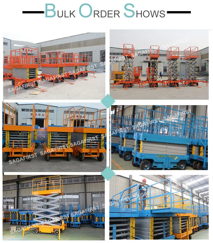 Battery Powered 220V Mobile Electric Mobile Scissor Lift