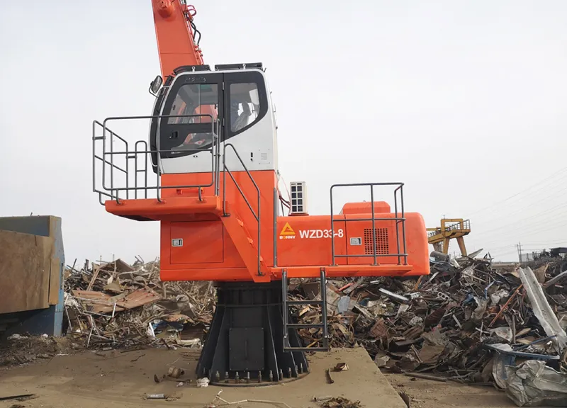 Bonny New Wzd33-8c 33ton Stationary/Fixed Electric Hydraulic Material Handler with Multi-Tine Grab