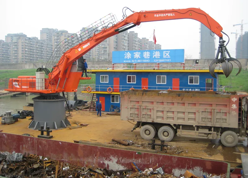 Bonny New Wzd33-8c 33ton Stationary/Fixed Electric Hydraulic Material Handler with Multi-Tine Grab