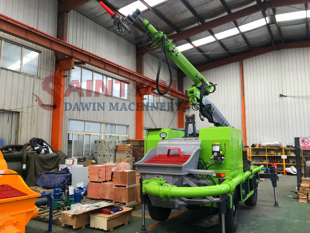 Boom Slewing Radius 1.8m Spraying Height 9m Wet Concrete Shotcrete Pump Robot