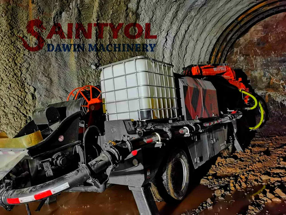 Boom Slewing Radius 1.8m Spraying Height 9m Wet Concrete Shotcrete Pump Robot