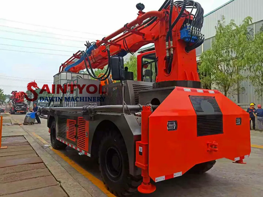 Boom Slewing Radius 1.8m Spraying Height 9m Wet Concrete Shotcrete Pump Robot