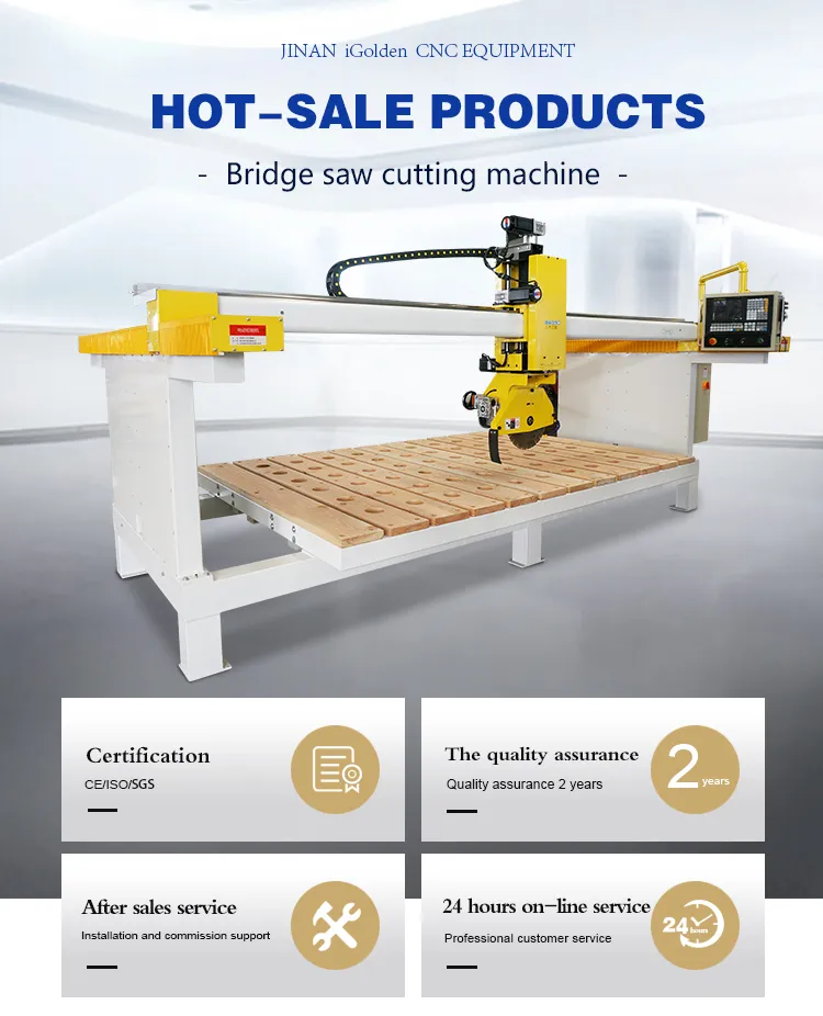 Bridge Saw Stone Shape Milling 3D Edge Profiling Marble Granite Quarz Arc Cutting CNC Machine