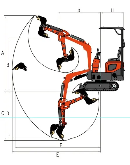 Cash Coupon Sale! Chinese Luqing 1 Ton Crawler Small Digger Mini Excavator Price