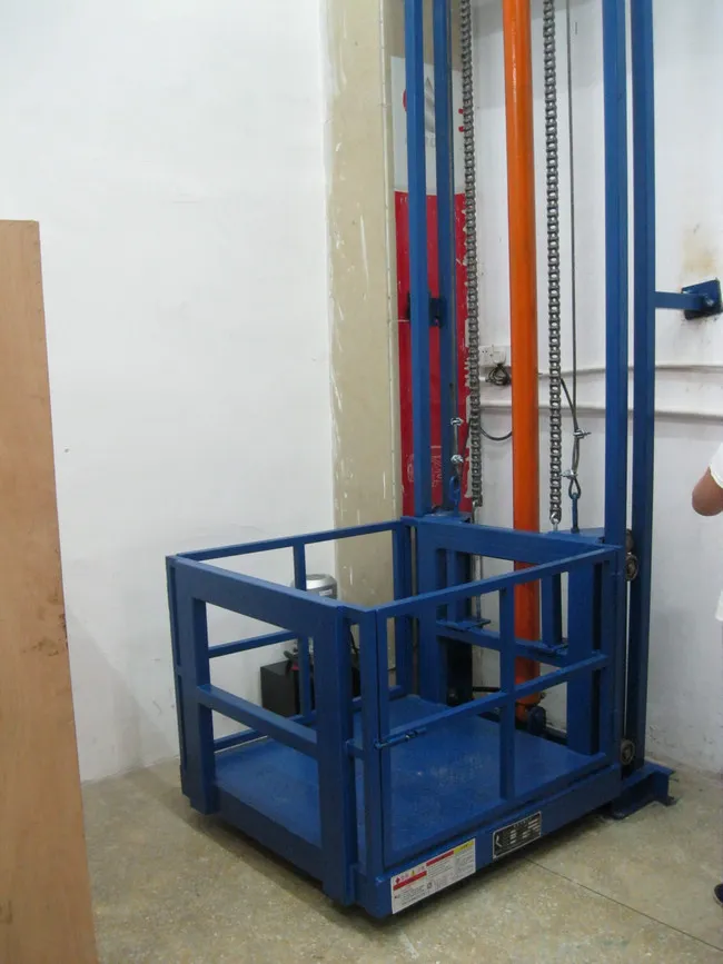 CE Approval Telescopic Platform Freight Lift