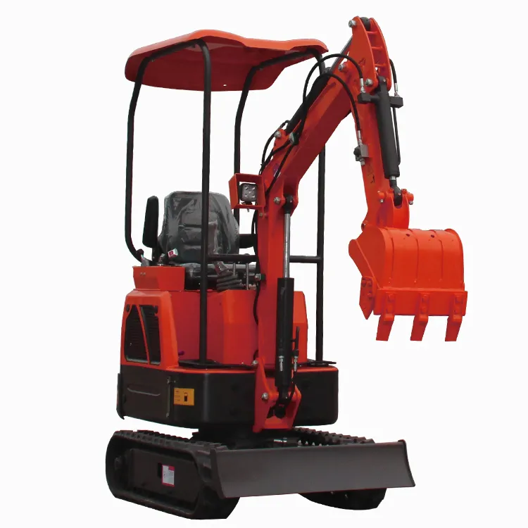 Ce Approved Mini Small 1.2ton Crawler Hydraulic Campact Excavators with Multifunctional Attachments