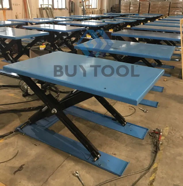 Ce Certified 1t/1.5t/2t Capacity Low Profile Lift Table