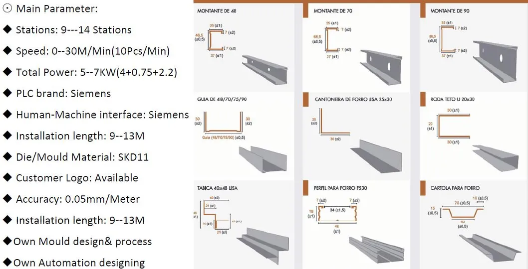 Ceiling T Bar Roll Forming Machine