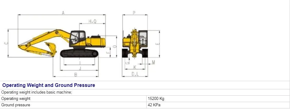 China Crawler Hydraulic Excavator Hq160-8c 16ton for Farm with CE