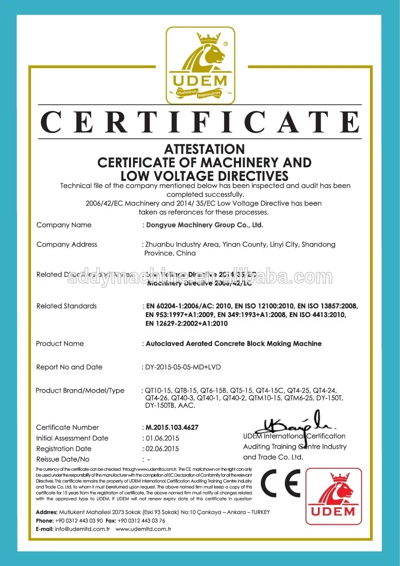 China Good Quality Industrial Concrete Block Making Machine Fly Ash Brick Machinery Price From Dongyue