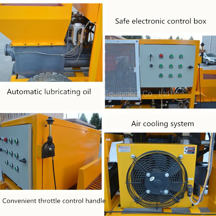 Chinese Manufacture Concrete Pump Price with Diesel Engine