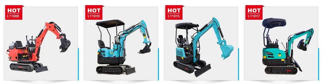 Chineses Factory Supply Small Digger Hot Sale 0.8 Ton Mini Hydraulic Crawler Excavator