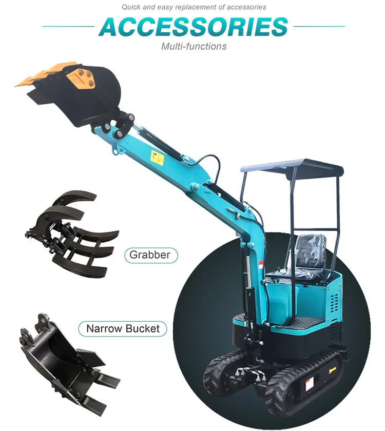 Compact New 1 Tonn Mini Excavator for Sales