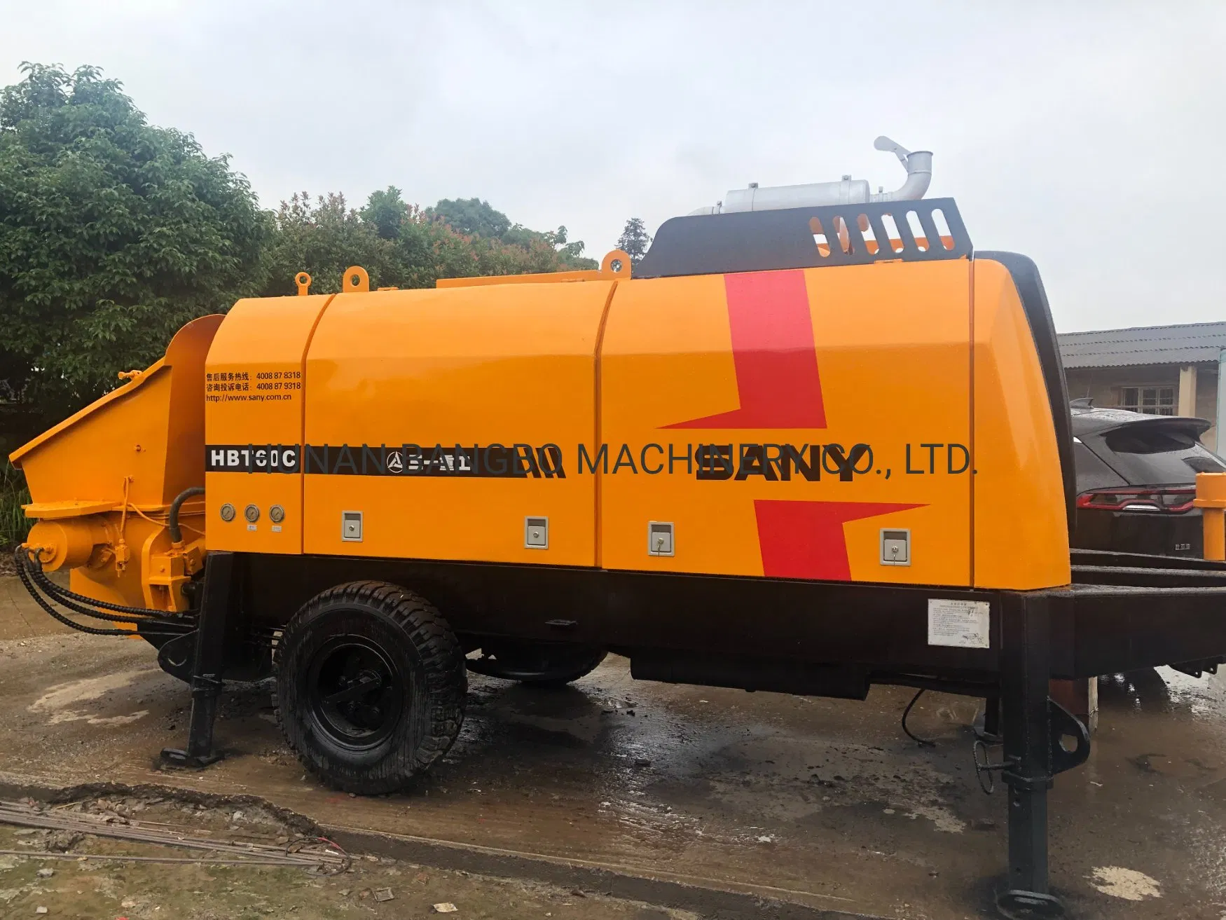 Concrete Equipment Portable Stationary Concrete Trailer Pump Diesel Mini Cement Beton Pump Small Concrete Pump