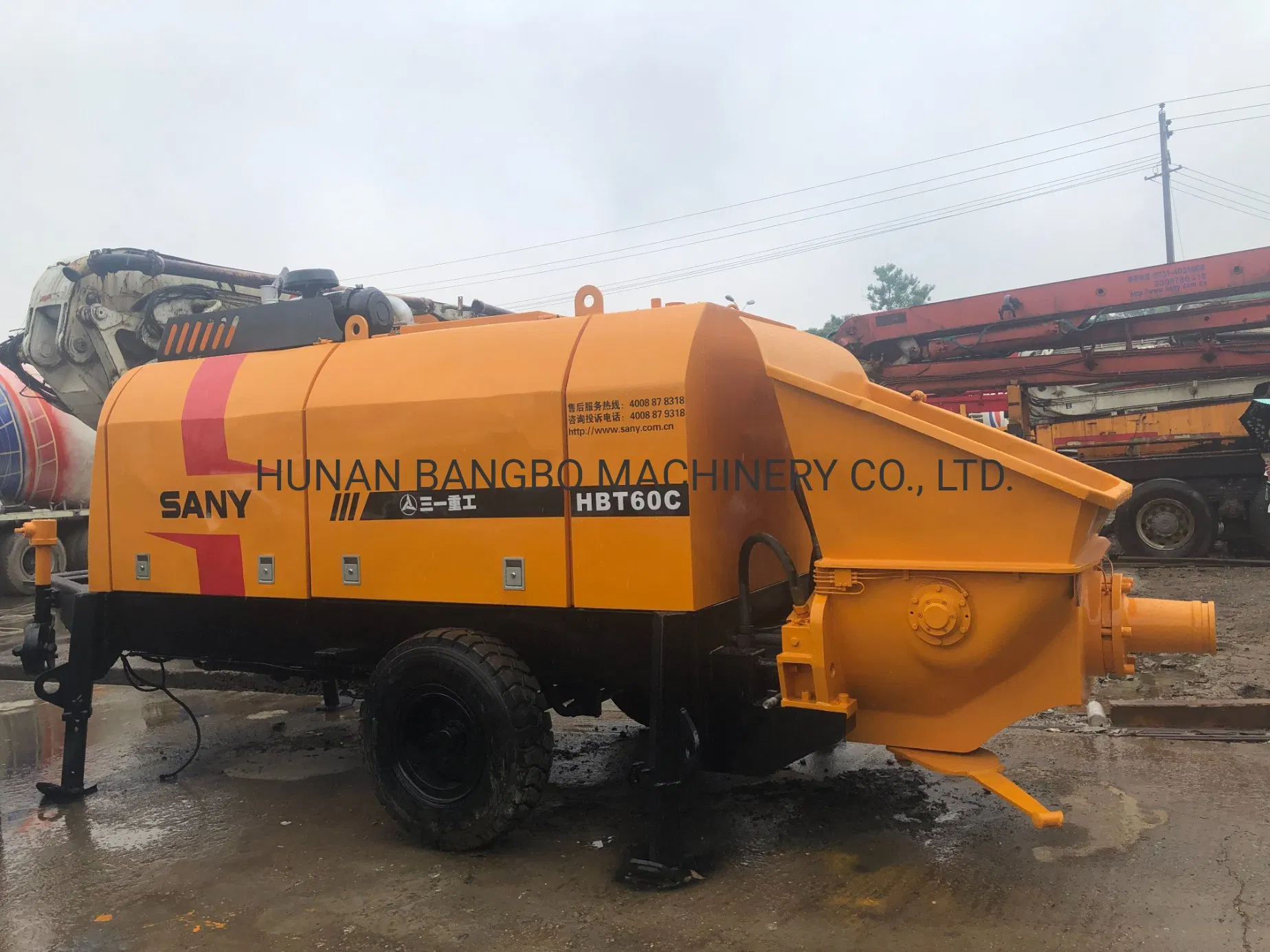 Concrete Equipment Stationary Concrete Trailer Pump Diesel Cement Beton Pump Small Concrete Pump