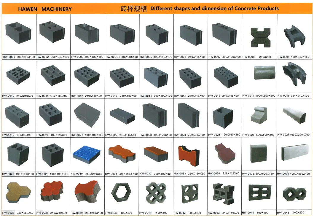 Concrete Hollow Brick Making Machine Cement Block Brick Machine