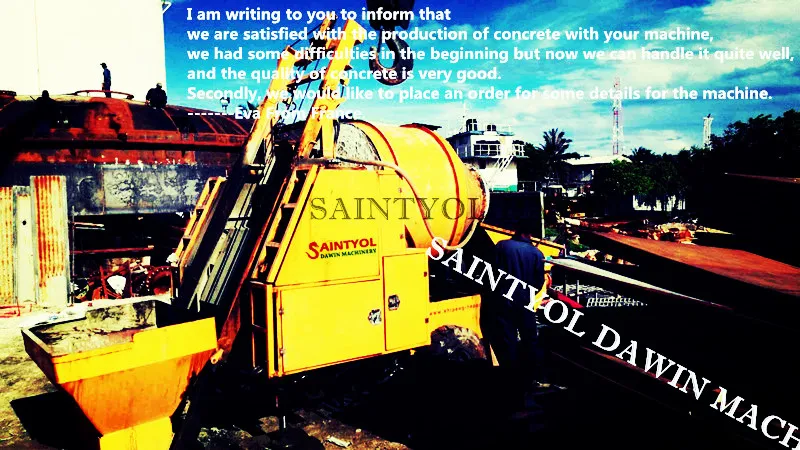Concrete Pump with Mixer Concrete Mixing Pump Concrete Mixer with Pump All in One Machine