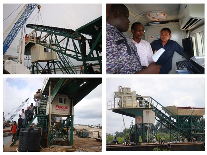 Construction Machinery Yhzs50 Mobile Concrete Batching Plant