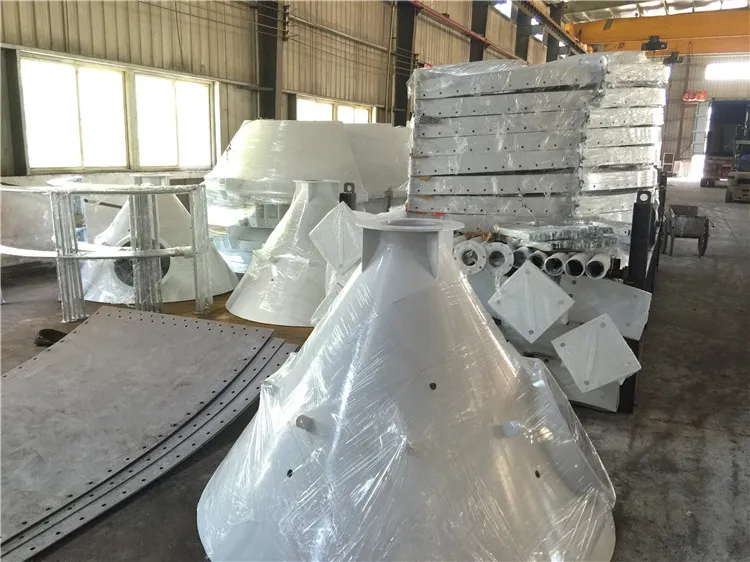 Custom Conic Bottom Steel Lime Silos for Construction Industry
