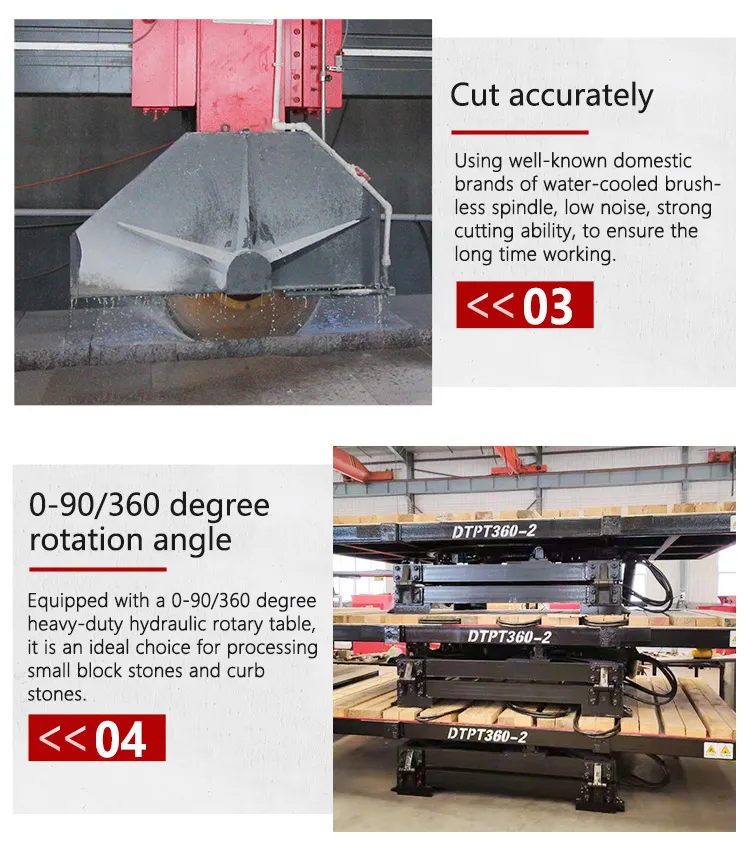 Datang Bridge Saw Granite Marble Stone Slab Tile Cutting Machine