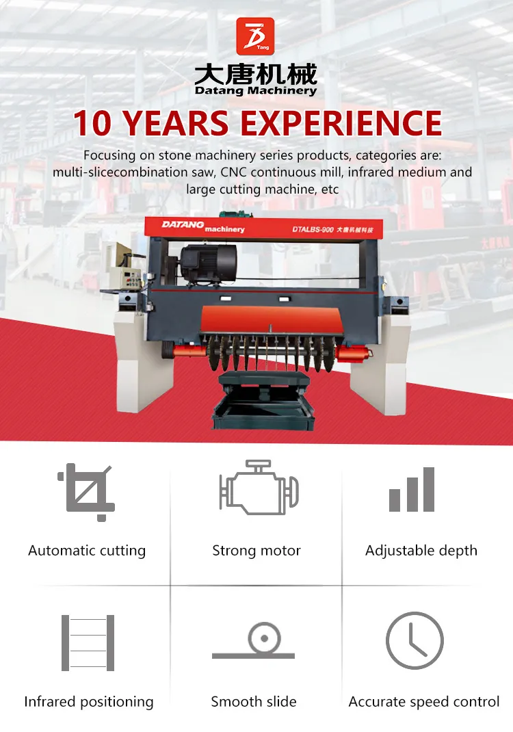Datang Bridge Type Multi Blade Kerb Stone Cutting Saw Machine