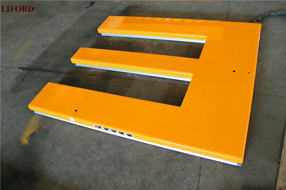 E-Shaped Electric Elevating Lift Platform for Warehouse Material Handling