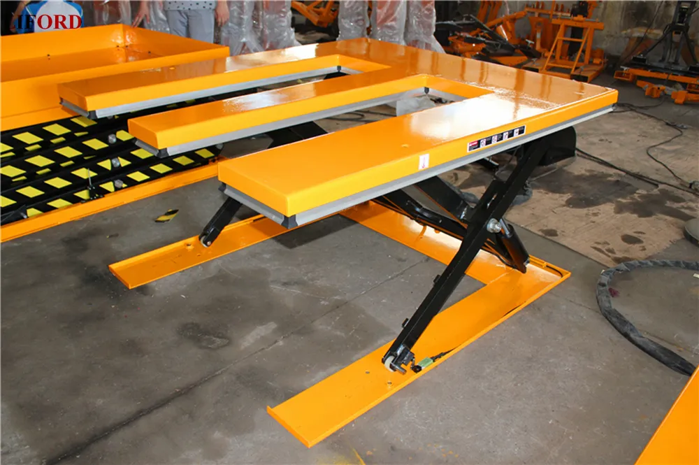 E-Shaped Electric Elevating Lift Platform for Warehouse Material Handling