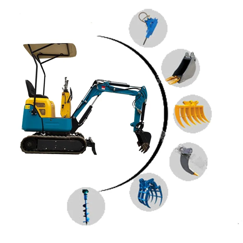 Euro V Standard CE Certified China Mini Excavator 1000 Kh Mini Digger 1 Ton 2 Ton 3 Ton Mini Excavator