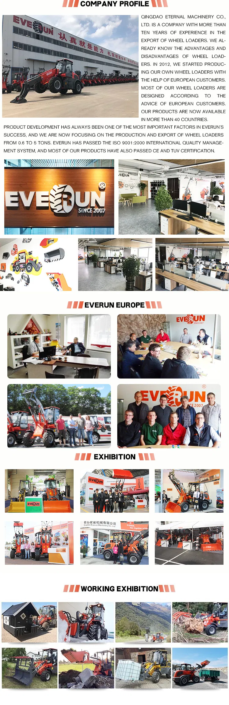 Everun Hot Sale Chinese Construction 36ton Hydraulic Excavator