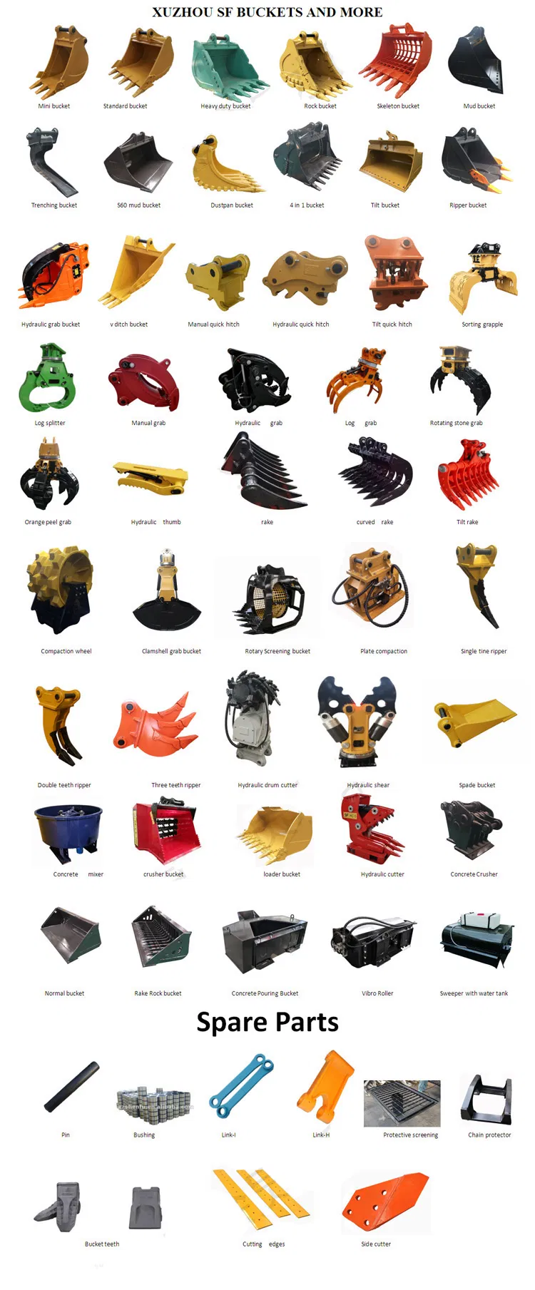 Excavator Attachment Digger Root Rake Made with High Quality