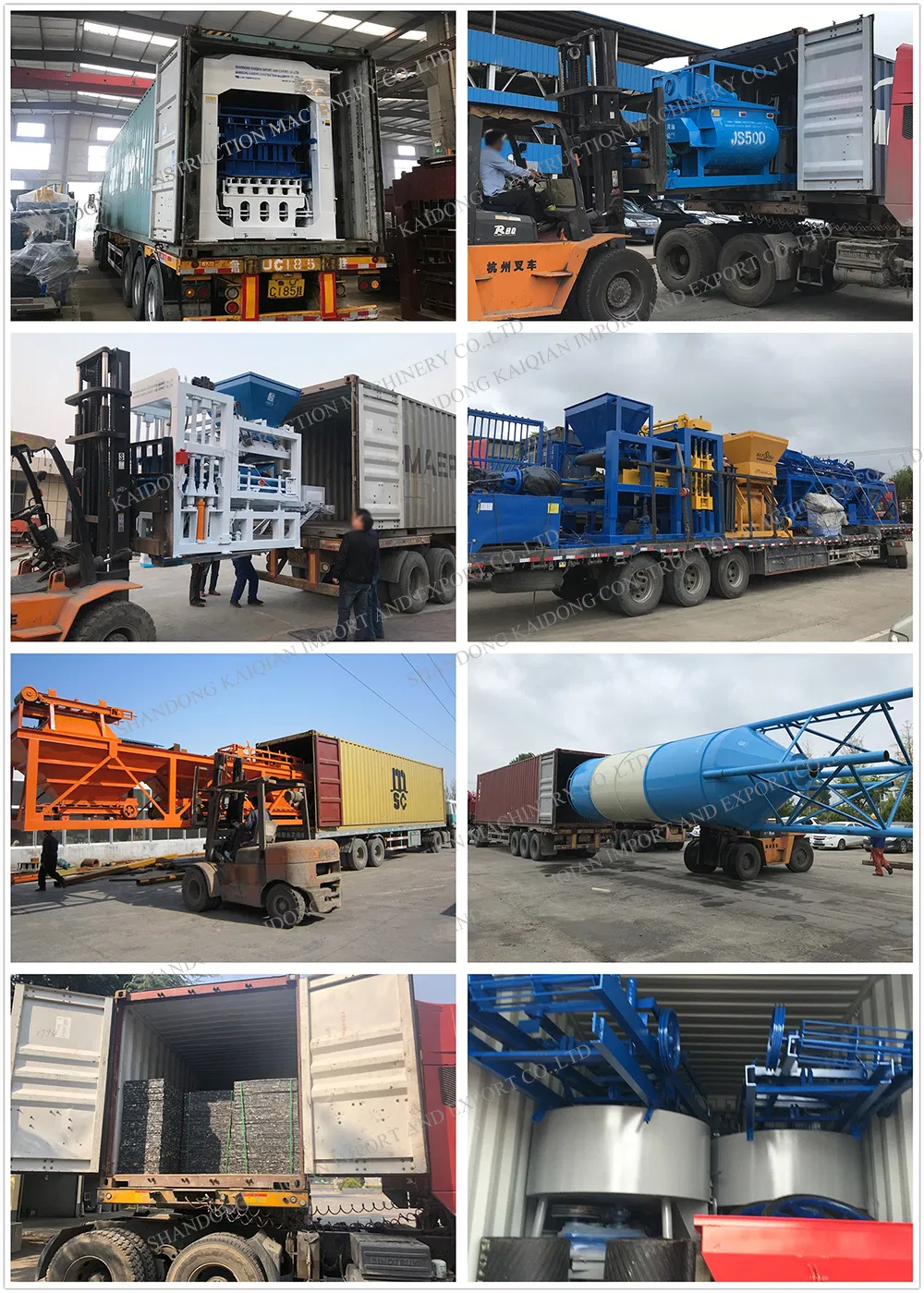 Factory Sale Semi-Automatic Cement Concrete Hollow Brick Block Making Machine