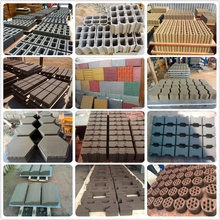 Factory Sale Semi-Automatic Cement Concrete Hollow Brick Block Making Machine