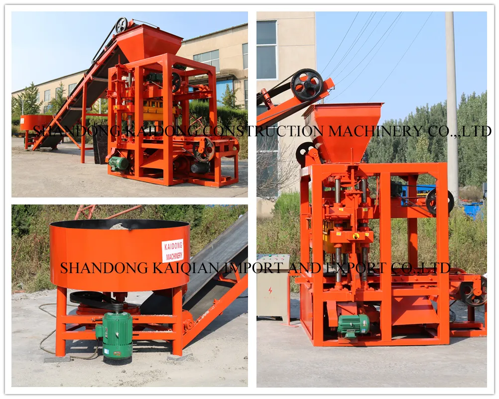 Factory Sale Semi-Automatic Cement Concrete Hollow Brick Block Making Machine