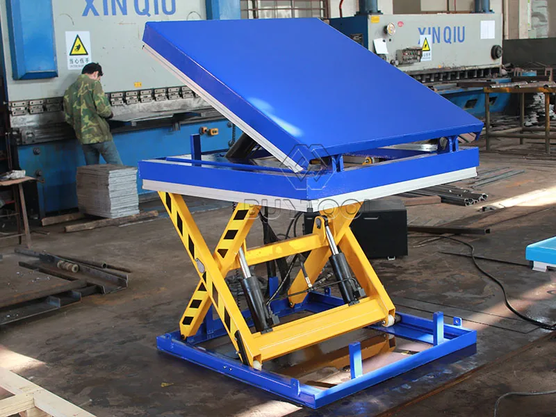 Fixed Hydraulic Small Platform Scissor Cargo Lift Warehouse Electric Stationary Tilt Lift Table