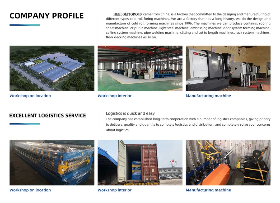 Functional and Economic CZ U Purlin Roll Forming Machine