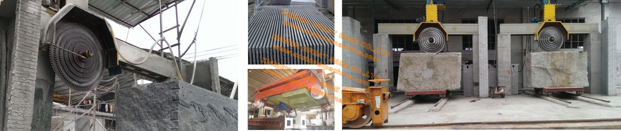 GBQQJ- 2500C Bridge Type Hydraulic up and Down Multi blade stone cutting machine