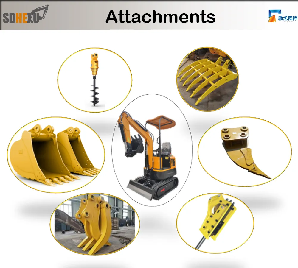 Hdyraulic Crawer Excavator Multifunctional Hx10 Euro5 EPA Mini Excavator 1ton