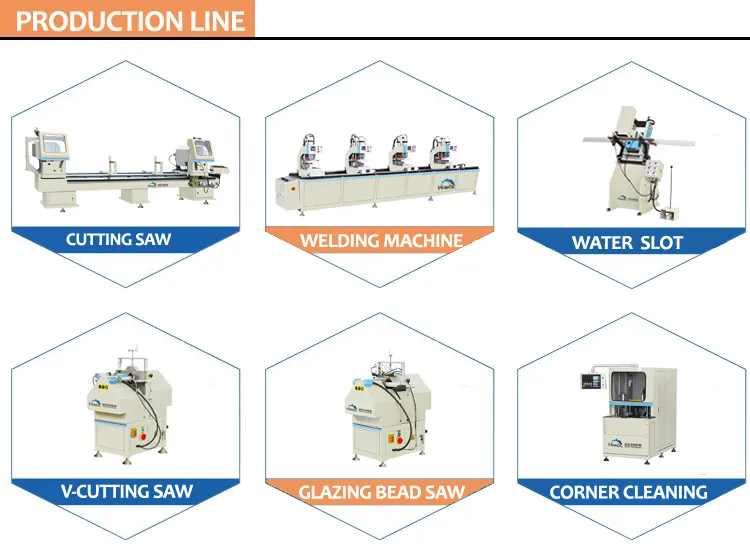 High Configuration UPVC/PVC Window Door Making Machinery Four Head Seamless Welding Machine